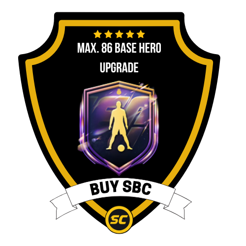 EA FC 26 SBC Max. 86 Base Hero Upgrade - PS4, PS5, Xbox One, Xbox Series X, Xbox Series S